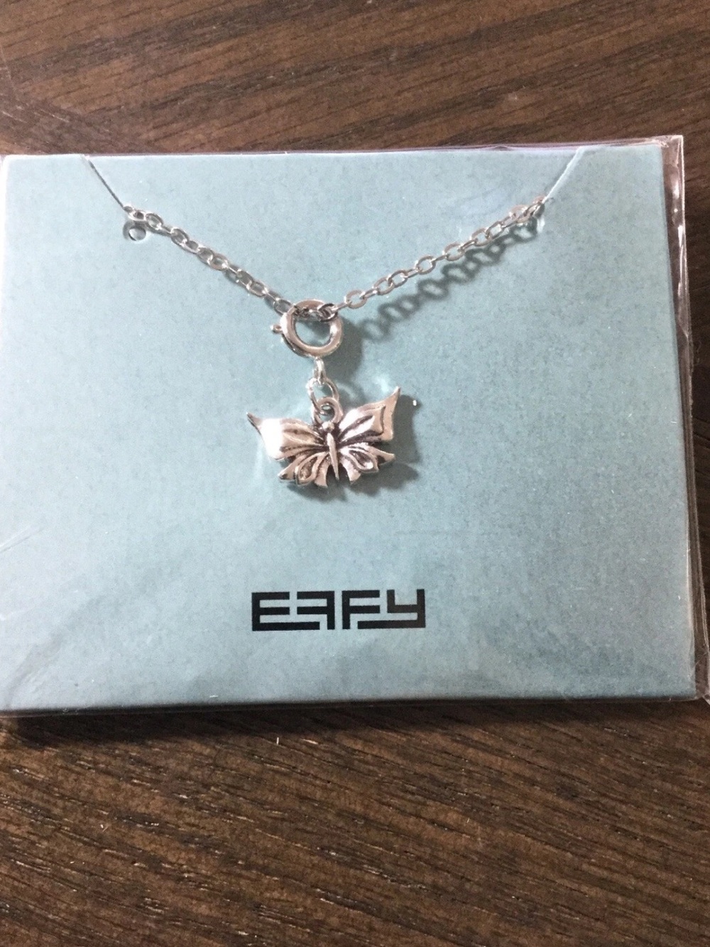 Effy Butterfly Pendant Necklace in Sterling Silver NEW